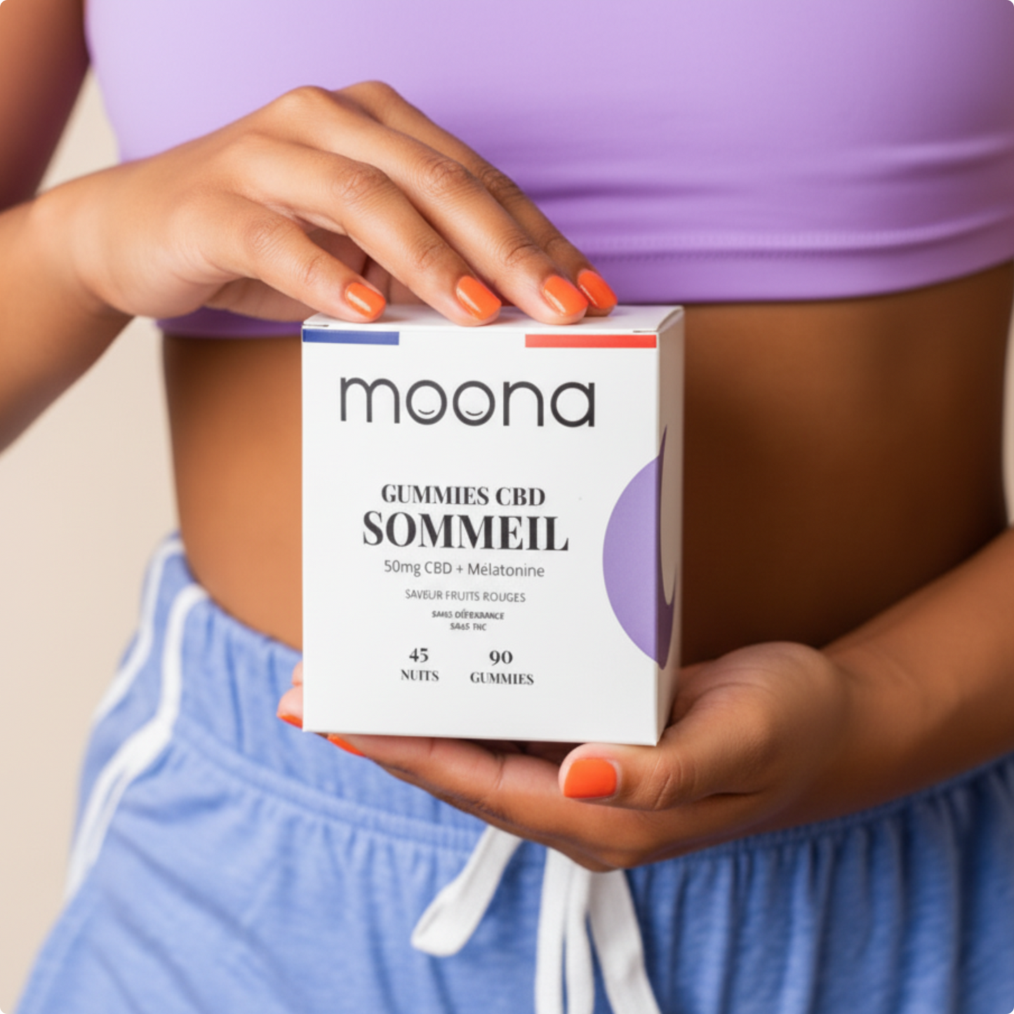 Boîte 90 Gummies CBD + Mélatonine (45 nuits)